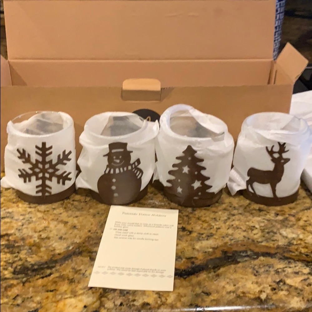 COPY - Willow House Yuletide Votive Holders - set of 4